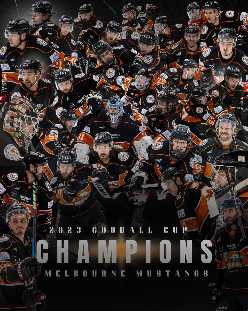 The Melbourne Mustangs 2023 AIHL Goodall Cup Champions!! – Skaters Network